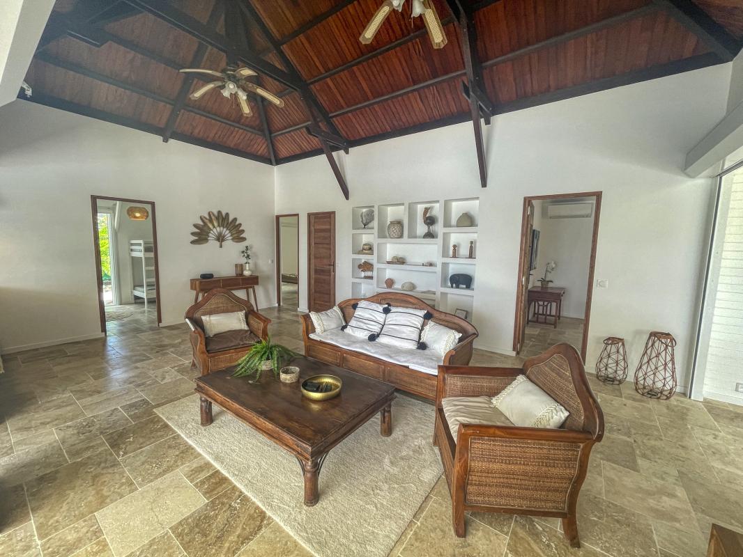 A louer villa 8 personnes Saint François Guadeloupe_ Salon - 13